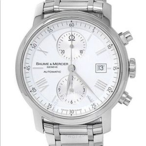 BAUME & MERCIER Classima XL Chronograph Automatic White Dial Mens Watch